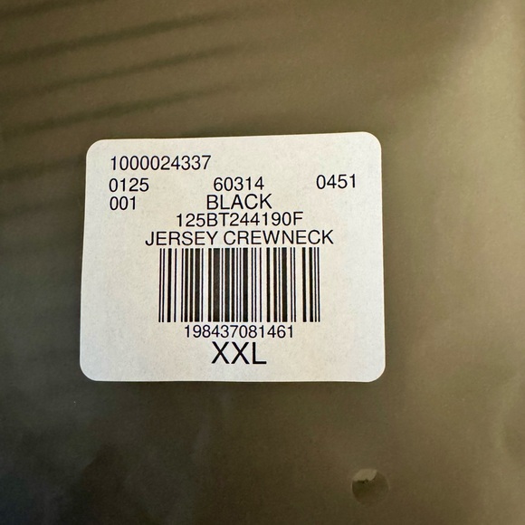 Essentials Fear of God Jersey Crewneck / Black / Sz. XXL / BRAND NEW - Picture 3 of 5